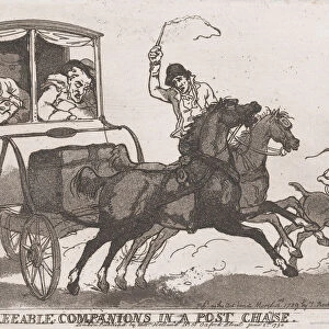 Agreeable Companions in a Post Chaise, June 5, 1790. June 5, 1790