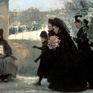 All Saints Day, 1888. Artist: Emile Friant