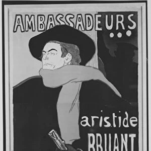 Ambassadeurs: Aristide Bruant, 1892. 1892. Creator: Henri de Toulouse-Lautrec