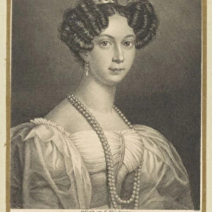 Amelie of Leuchtenberg (1812-1873), Empress of Brazil, 1830. Creator: Fleischmann
