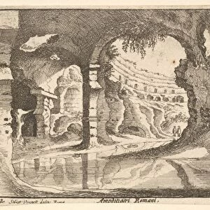Amphitiatri Romani, ca. 1650. Creator: Wenceslaus Hollar