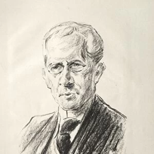 Arno Holz Mappe: Portrait Arno Holz, 1923. Creator: Max Liebermann (German, 1847-1935)