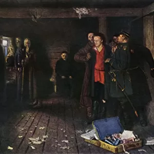 The Arrest of a Propagandist, 1880-1889, (1965). Creator: Il ya Repin