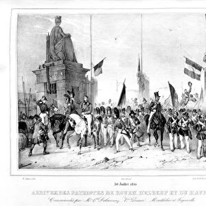 Arrival of the Patriots of Rouen, Elbeut and Le Havre, Paris, 30th July 1830