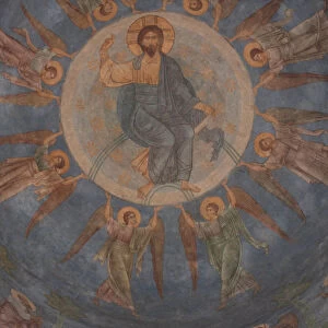 The Ascension of Christ, 12th century. Artist: Ancient Russian frescos