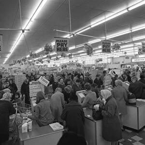 Asda supermarket, 1969. Artist: Michael Walters