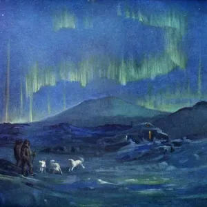 The Aurora Australis Print, c1908-1909 by George Marston The Aurora Australis Print, c1908-1909 by George Marston