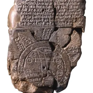The Babylonian Map of the World Print, British Museum Collection