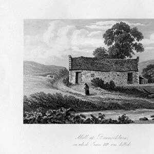 Mill at Bannockburn, in which James III of Scotland was killed in 1488, (1840). Artist: C J Smith