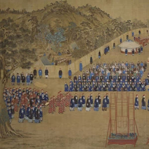 A banquet given by the Qianlong Emperor at the Chengde Mountain Resort in 1754, 1755