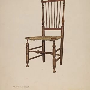 Bastard Windsor Chair, c. 1939. Creator: Magnus S. Fossum