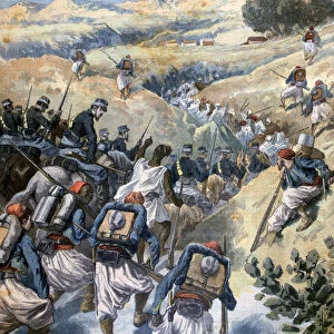 Battle with the Brigands, Algeria, 1892. Artist: Frederic Lix