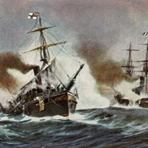 Battle between the Meteor and the Bouvet off Havana, 9 November 1870