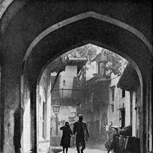 The bazaar of Lucknow, India, c1930s