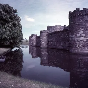 Print of Beaumaris Castle, Anglesey, c1955 Print of Beaumaris Castle, Anglesey, c1955