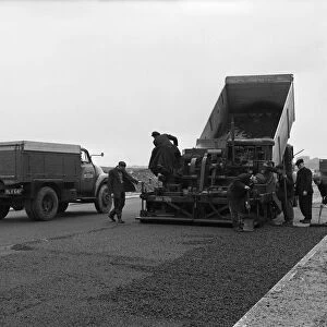 A Bedford A3S tipper on the site of Manvers coal prep plant, South Yorkshire, 1955
