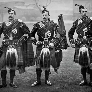 Pipers of the 1st Scots Guards, 1896 Print Pipers of the 1st Scots Guards, 1896 Print