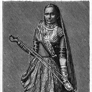 Bhil woman, 1886