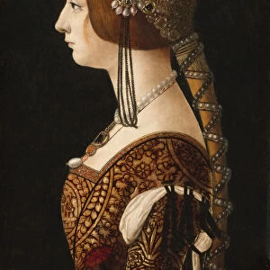 Bianca Maria Sforza, probably 1493. Creator: Ambrogio de Predis