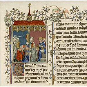 Two bible scenes, late 14th century