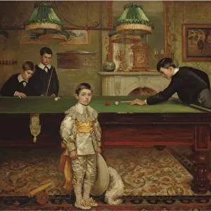 Billiard Room, 1902. Artist: Holden, Albert William (1848-1932)