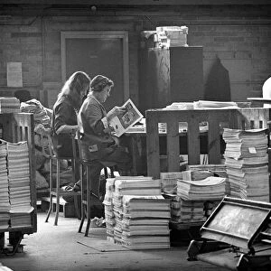Binding room at the White Rose Press, Mexborough, South Yorkshire, 1968. Artist