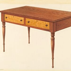 Bishop Hill: Tailors Table, c. 1939. Creator: Archie Thompson