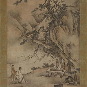 Bo Ya Plays the Qin as Zhong Ziqi Listens, 1530s. Creator: Unknown