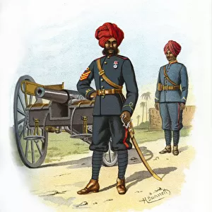 The Bombay Artillery, c1890. Artist: H Bunnett