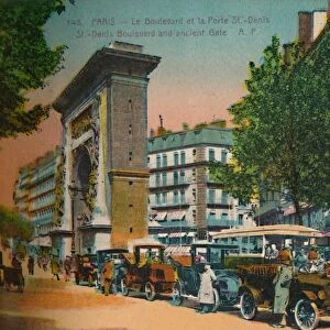 The Boulevard Saint-Denis and Porte Saint-Denis, Paris, c1920