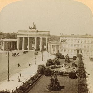 Brandenburg Gate, Unter den Linden, Berlin, Germany, 1894. Creator: Underwood & Underwood