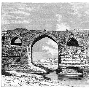 The Bridge of Dezful, Iran, 1895. Artist: Armand Kohl