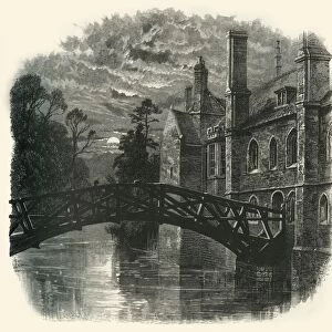 Bridge at Queens College, c1870