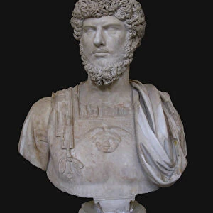 Bust of Lucius Verus, 2nd cen. AD. Artist: Art of Ancient Rome, Classical sculpture