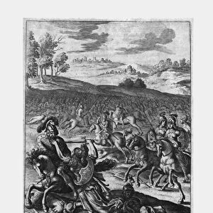 Camilla slaying Aunus, 1653. Creator: Francis Cleyn