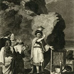 Canute Reproving His Courtiers, 18th-19th century. Creator: Unknown