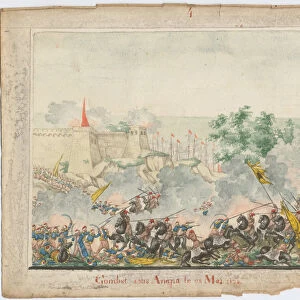The Capture of the Anapa fortress on June 23, 1828, 1829. Artist: Anonymous