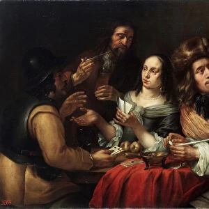 Card Game, 17th century. Artist: Dingeman van der Hagen