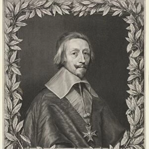Cardinal Richelieu, 1657. Creator: Robert Nanteuil (French, 1623-1678)