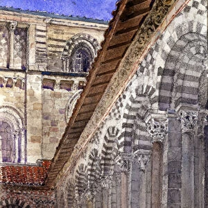 Cathedral Cloister at Le Puy, 1929. Creator: Cass Gilbert