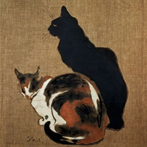 Two Cats, 1894. Artist: Theophile Alexandre Steinlen