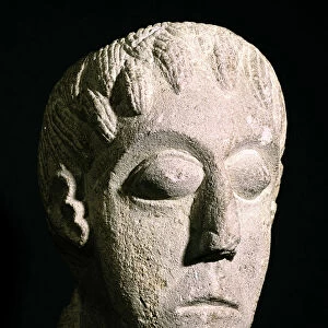 Celtic head, Bon Marche site, Gloucester, England
