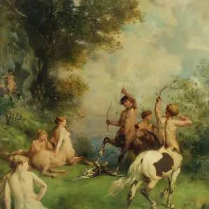 Eugene Fromentin Print: Centaurs, 1868 Eugene Fromentin Print: Centaurs, 1868