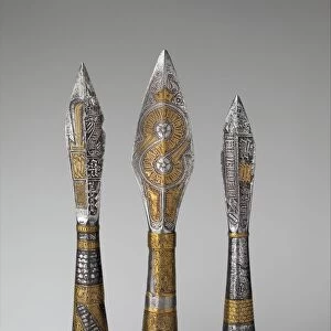 Three Ceremonial Arrowheads, Bohemian, probably Prague, ca. 1437-39. Creator: Unknown