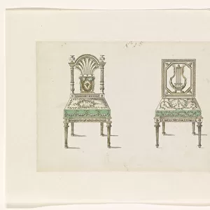 Two chairs, c.1780-c.1785. Creator: Anon