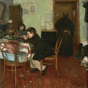 The Childrens Tea Time, 1894. Artist: Nilus, Pyotr Alexandrovich (1869-1940)