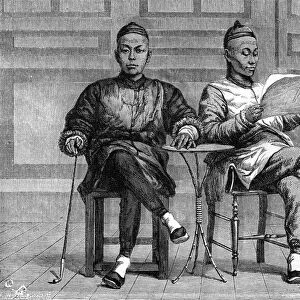 Chinese bankers, San Francisco, California, 19th century. Artist: Gustave Boulanger