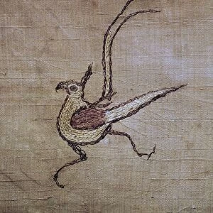 Detail of Chinese silk found in a Scythian tomb