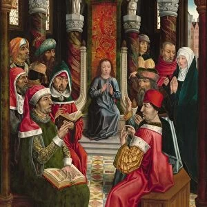 Christ among the Doctors, c. 1495/1497. Creator: Master of the Catholic Kings