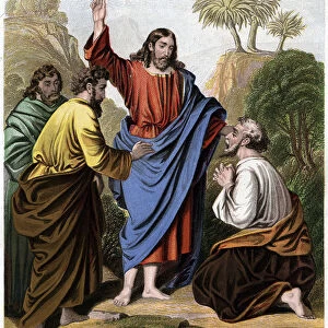 Christ Maketh the Deaf to Hear, 1860. Artist: Kronheim & Co